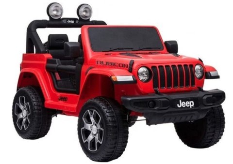 Auto na Akumulator Jeep Rubicon 4x4 Czerwony LEAN CARS