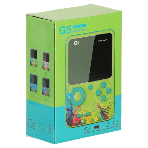 Konsola przenośna do gier mini elektroniczna retro 500 gier niebieska Kik Sp. z o. o. Sp. k.