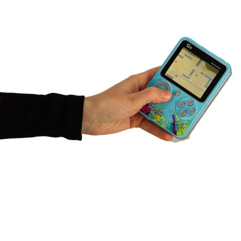 Konsola przenośna do gier mini elektroniczna retro 500 gier niebieska Kik Sp. z o. o. Sp. k.