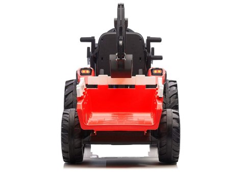 Koparka Z Naczepą Na Akumulator SX2068 Czerwona LEAN CARS