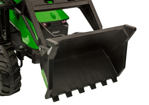 Koparka Z Naczepą Na Akumulator SX2068 Zielona LEAN CARS