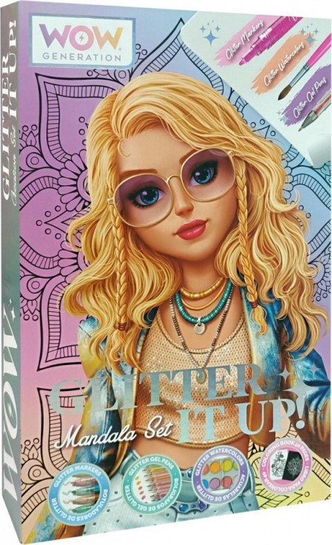 Zestaw kreatywny Mandala brokat Kids Euroswan