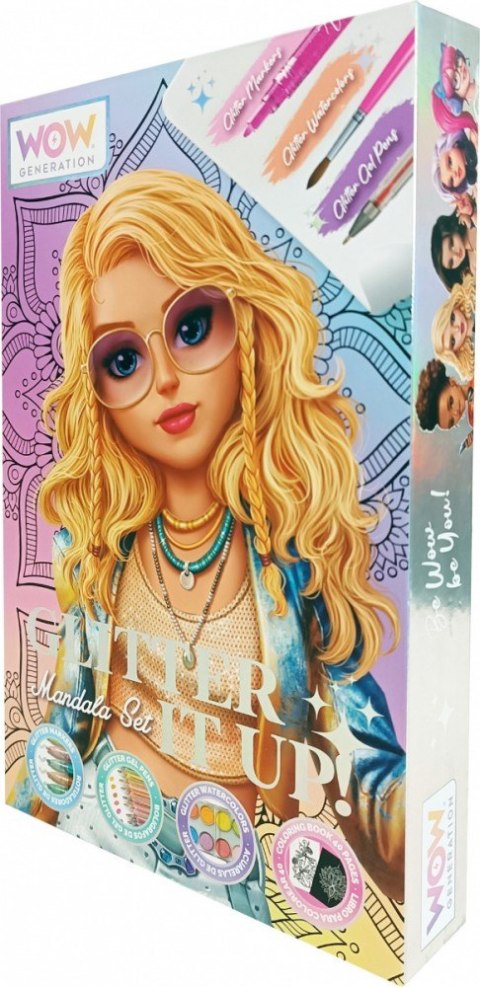 Zestaw kreatywny Mandala brokat Kids Euroswan