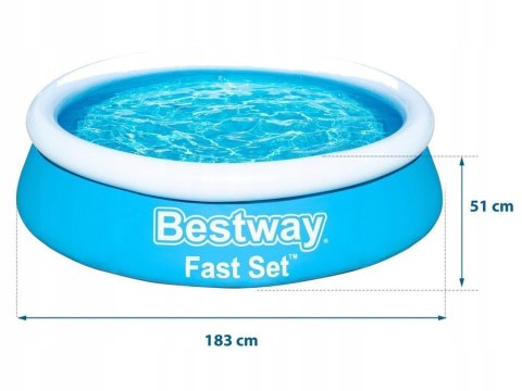 Basen ogrodowy rozporowy 183 x 51 cm Bestway 57392 Bestway