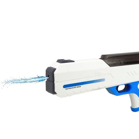 Elektryczny Pistolet Karabin Na Wodę Biało-Niebieski Zasięg 10 m 320 ml LEAN Toys