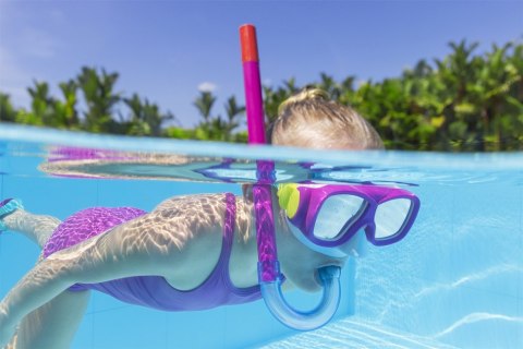 Zestaw Do Nurkowania Maska, Rurka, Płetwy Różowy Bestway 25019 Bestway