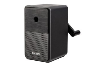 Strugaczka Na Korbkę Z Pojemnikiem Regulacja Ostrza Czarna LEAN