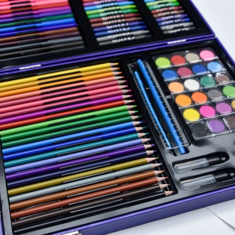 Zestaw Artystyczny W Walizce Z Kosmonautą Niebieska 128 EL LEAN