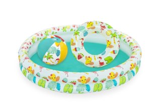 Zestaw Dmuchany Basen 3w1 Piłka Koło 122 x 20 cm Bestway 51124 Bestway