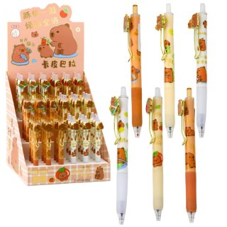 Długopis Żelowy Kapibara Niebieski Tusz 0.5mm 14cm Mix LEAN