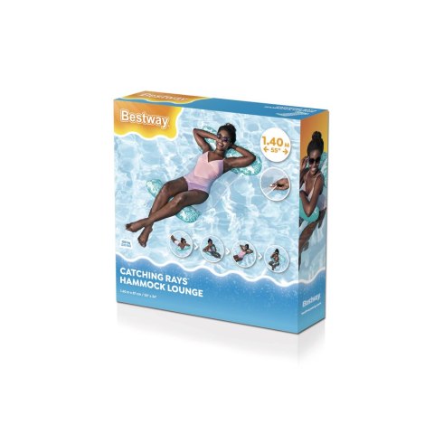 Dmuchany Materac Do Pływania Siatkowy Miętowy 140 x 87 cm Bestway 43839 Bestway