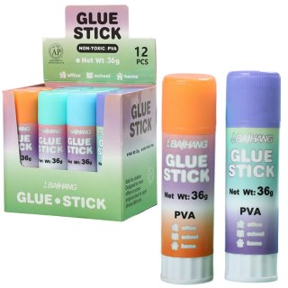 Klej W Sztyfcie Szkolny Biurowy Pastelowe 36g LEAN