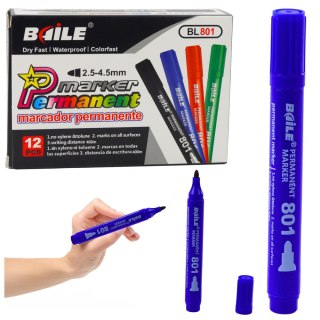 Marker Permanentny Wodoodporny Niebieski 2,5-4,5 mm LEAN