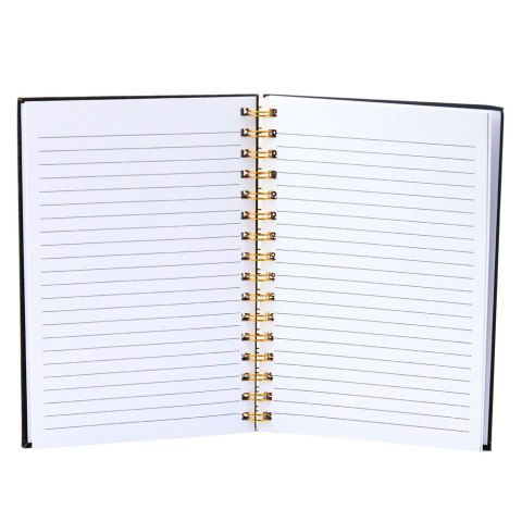 Notatnik Zeszyt W Linie Naszywki Usta Szminka Brokatowy Czarny A5 80 Kartek LEAN