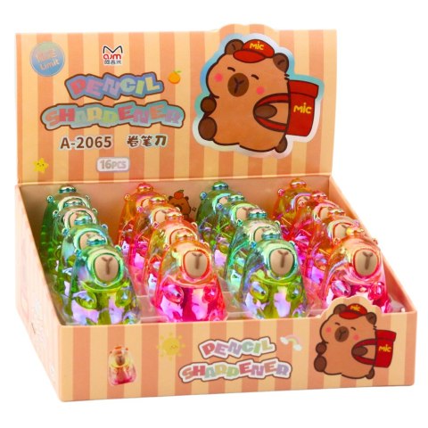 Temperówka Strugaczka Kapibara Standardowa Kolorowa Mix LEAN