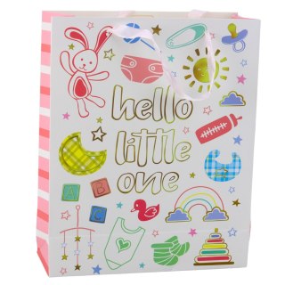 Torba Prezentowa Na Narodziny Dziecka Hello Little One 32 x 26 x 10 cm LEAN