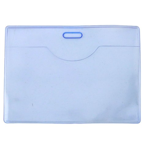 Zestaw Etui Na Identyfikator Elastyczne Przeźroczyste Niebieskie 20szt. LEAN