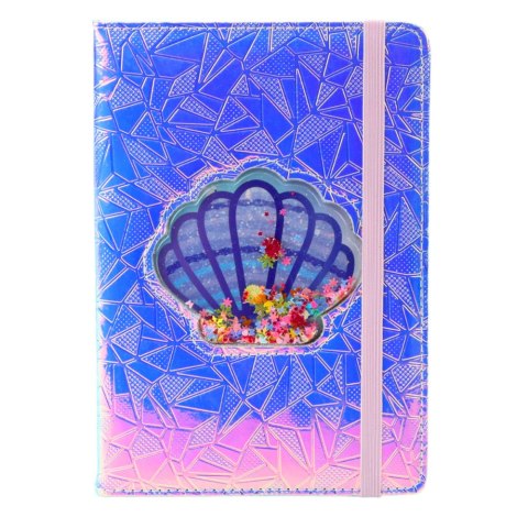 Zeszyt Notatnik W Linie Muszla Z Konfetti Holograficzny A5 70 Kartek LEAN