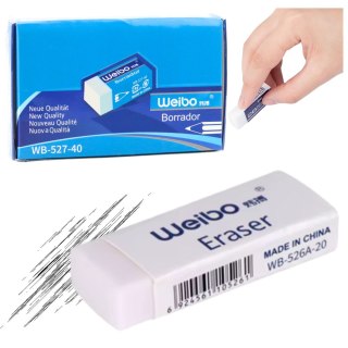 Gumka Do Mazania Szkolna Biurowa Biała WB-527-40 3,5cm LEAN