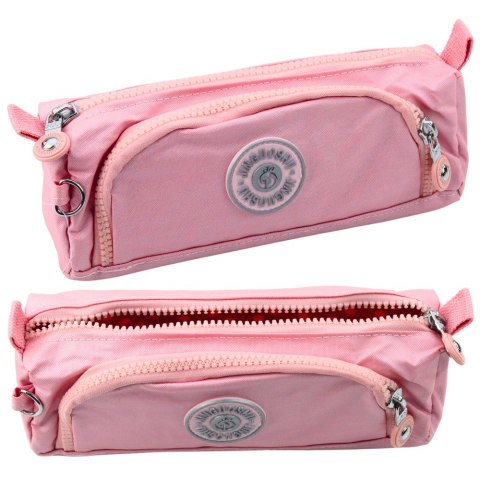 Piórnik Szkolny Funkcjonalny Dwie Kieszenie Zawieszka Mix LEAN