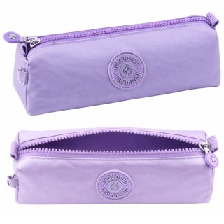 Piórnik Szkolny Organizer Jednokomorowy Fioletowy 21,5cm LEAN