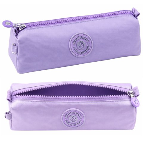 Piórnik Szkolny Organizer Jednokomorowy Fioletowy 21,5cm LEAN