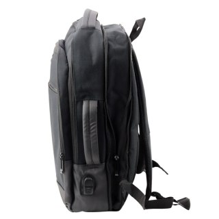 Plecak Biznesowy USB Kieszeń Na Laptopa Czarny 16L 45cm LEAN