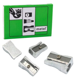 Temperówka Strugaczka Metalowa Pojedyńcza Do Cienkich Kredek i Ołówków LEAN