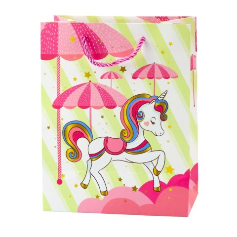 Torba Prezentowa Dla Dzieci Jednorożec Kolorowa 23 x 16 x 10 cm LEAN