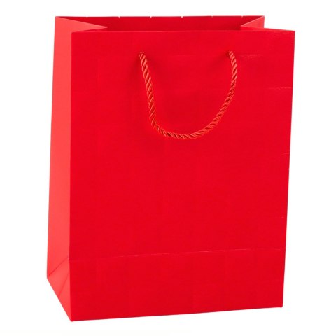 Torba Prezentowa Elegancka Tłoczone Kwadraty 23 x 18 x 10,5 cm LEAN