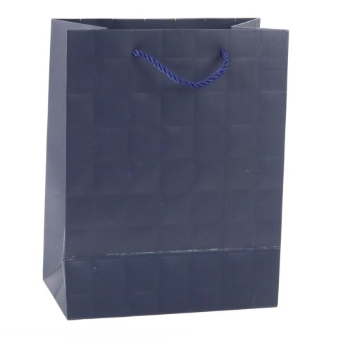 Torba Prezentowa Elegancka Tłoczone Kwadraty 23 x 18 x 10,5 cm LEAN