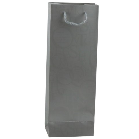 Torba Prezentowa Na Butelkę Wino Wzór Z Napisami 35 x 12 x 9 cm LEAN