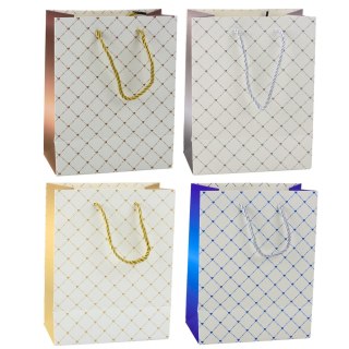 Torba Prezentowa Papierowa Błyszczące Serduszka 23 x 18 x 10,5 cm LEAN