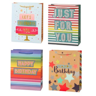 Torba Prezentowa Urodzinowa Happy Birthday 23 x 18 x 10cm LEAN