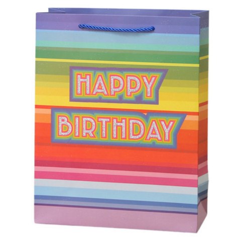 Torba Prezentowa Urodzinowa Happy Birthday 23 x 18 x 10cm LEAN