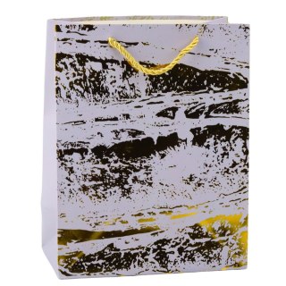 Torba Prezentowa Złote Zdobienia Elegancka 23 x 18 x10cm LEAN Toys