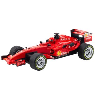 Wyścigówka Zdalnie Sterowana RC Kierownica Światła Dźwięki 1:12 Czerwona LEAN Toys