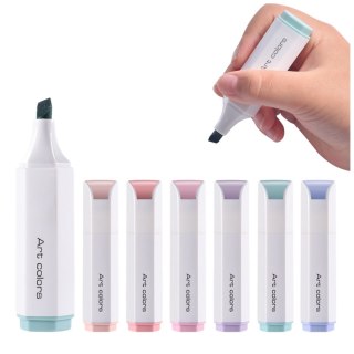 Zestaw Mini Zakreślaczy Delikatne Pastelowe Kolory 6 Szt LEAN