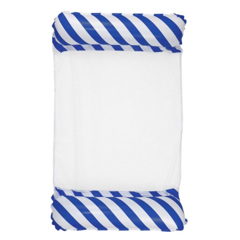 Dmuchany Hamak Wodny Materac Leżak Biało-Granatowy 120x70cm LEAN