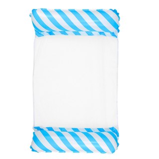 Dmuchany Hamak Wodny Materac Leżak Biało-Niebieski 120x70cm LEAN