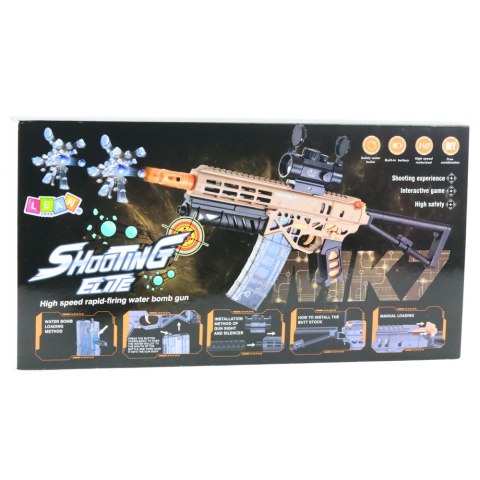 Karabin Na Kulki Wodne MK7 Na Akumulator Celownik Okulary Kulki LEAN Toys