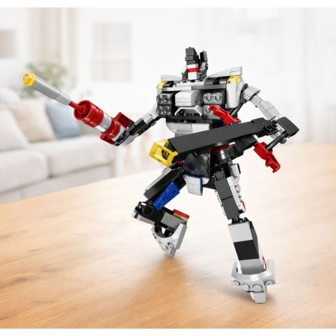 Klocki Konstrukcyjne Samochód Sportowy Robot 2W1 Biały 320 el. LEAN Toys