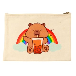 Kosmetyczka Kapibara Na Suwak Praktyczna Na Akcesoria Piórnik LEAN TOYS