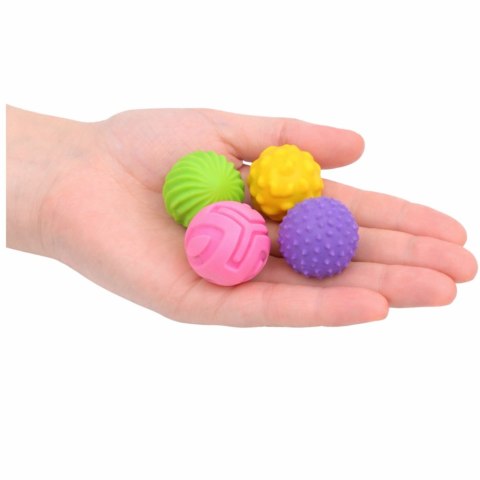 Magnetyczne Silikonowe Piłki Antystresowe W Etui Kolorowe 2,5 cm 4 el. LEAN TOYS