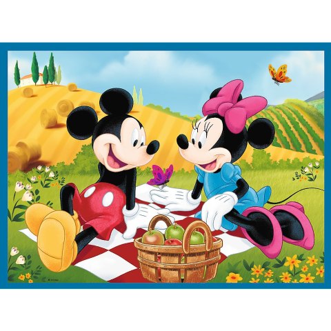 Puzzle + MEMOS - 2w1 (30,48) - Poznaj bohaterów Disney - Myszka Miki - Trefl 93344 Trefl Puzzle