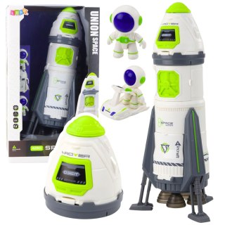 Rakieta Kosmiczna Statek Figurki Astronautów Światła Dźwięki LEAN Toys