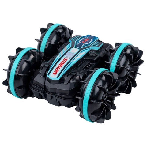 Samochód Kaskaderski Zdalnie Sterowany RC Pływający Turkusowy 4x4 LEAN Toys