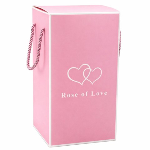 Wieczna Róża W Szklanej Kopule Oświetlenie LED Kryształowa 21,5 x 11 cm LEAN