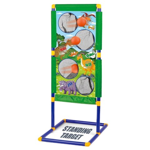 Zestaw Strzelecki Gra Rzut Do Celu Tarcza Pistolet Dinozaury LEAN Toys