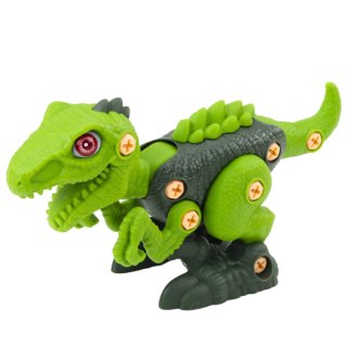 Dinozaur Do Rozkręcania Skręcania Zielony Wiertarka DIY LEAN Toys
